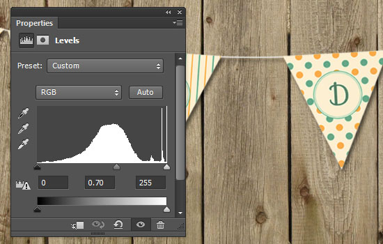 Pennant Banner Text Effect step 8