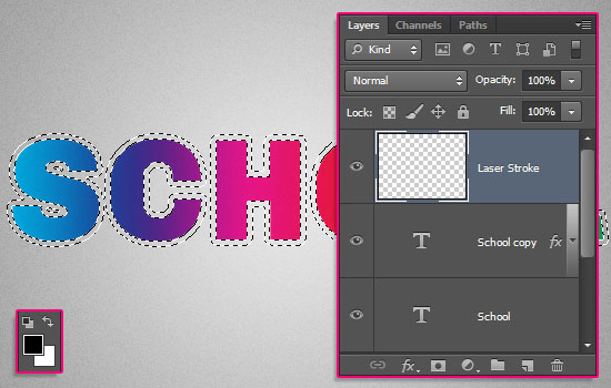 Retro Prism Sticker Text Effect step 4