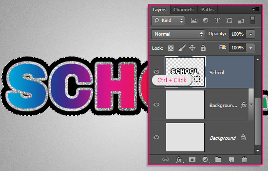 Retro Prism Sticker Text Effect step 5