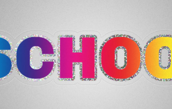 Retro Prism Sticker Text Effect step 7