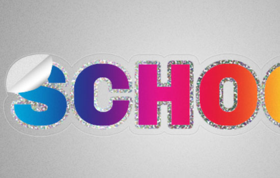 Retro Prism Sticker Text Effect step 8