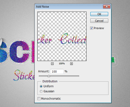 Retro Prism Sticker Text Effect step 11