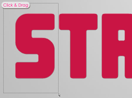 Sharp Fold Text Effect step 2