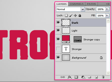 Sharp Fold Text Effect step 3