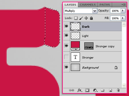 Sharp Fold Text Effect step 4