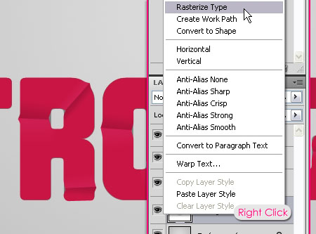 Sharp Fold Text Effect step 5