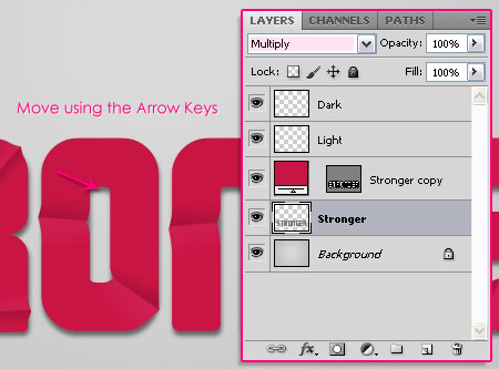 Sharp Fold Text Effect step 5