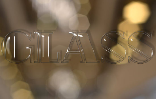 Shiny Glass Text Effect step 2