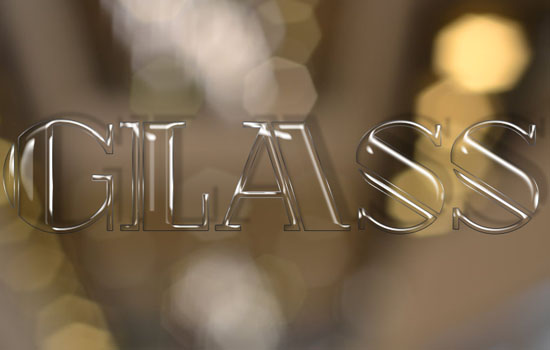 Shiny Glass Text Effect step 3