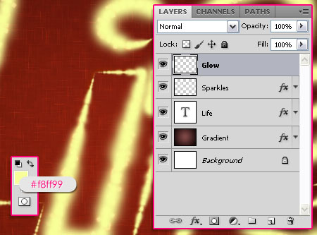 Shiny Sparkles Text Effect step 4