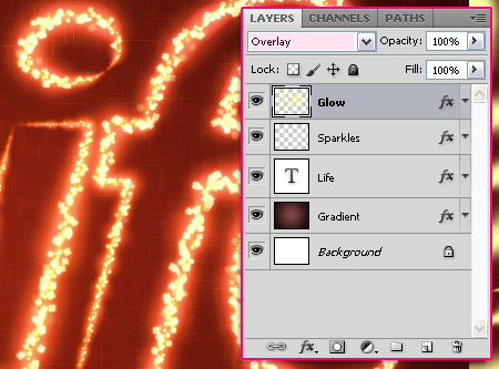 Shiny Sparkles Text Effect step 4