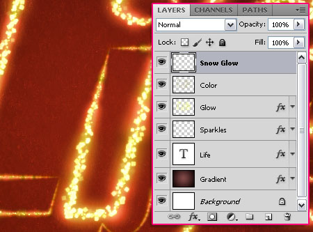 Shiny Sparkles Text Effect step 7