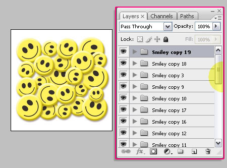 Smile Pattern step 2