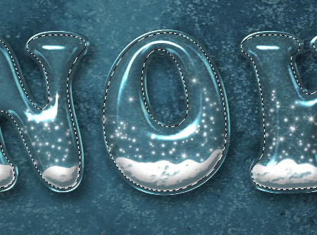 Snow Globe Text Effect step 6