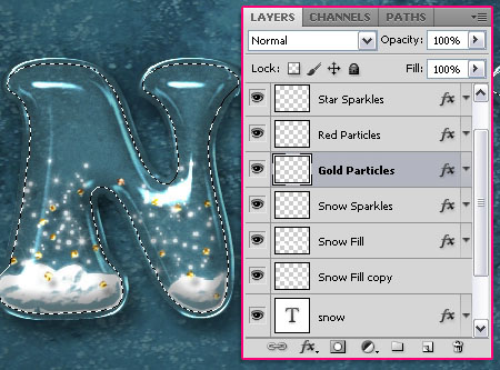 Snow Globe Text Effect step 7