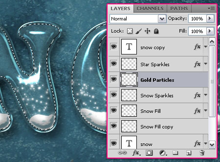 Snow Globe Text Effect step 7