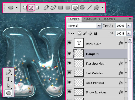 Snow Globe Text Effect step 8