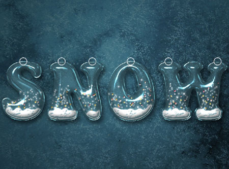 Snow Globe Text Effect step 8