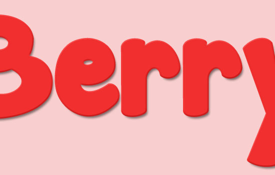 Strawberry Text Effect step 2