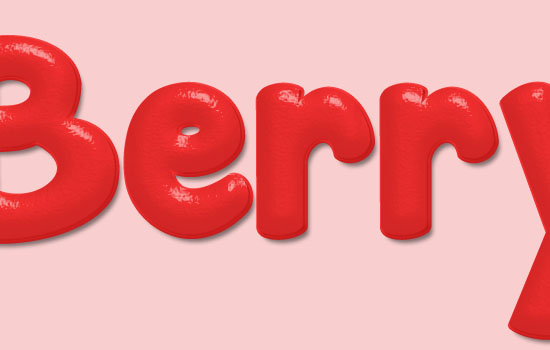 Strawberry Text Effect step 3
