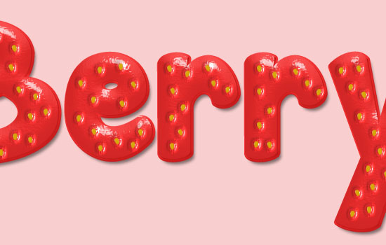 Strawberry Text Effect step 7