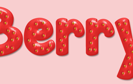 Strawberry Text Effect step 8