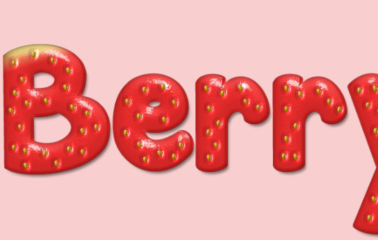 Strawberry Text Effect step 11