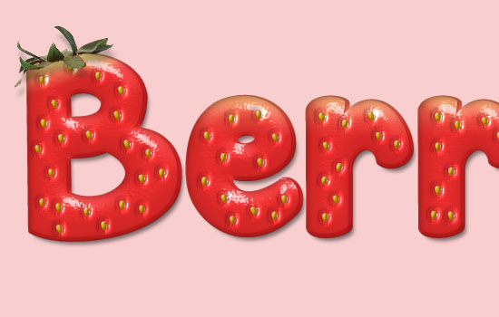 Strawberry Text Effect step 12