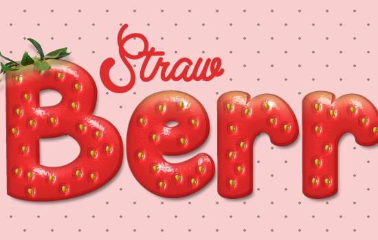 Strawberry Text Effect step 14
