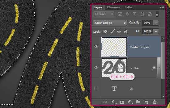 Striped Road Inspired Text Effect step 6