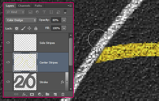 Striped Road Inspired Text Effect step 7