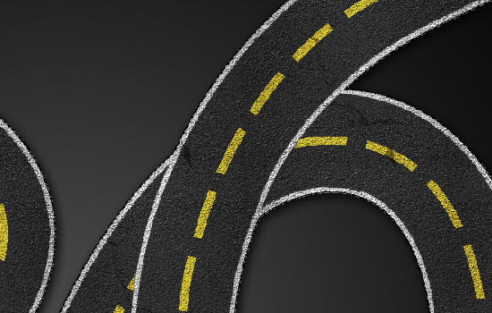 Striped Road Inspired Text Effect step 7