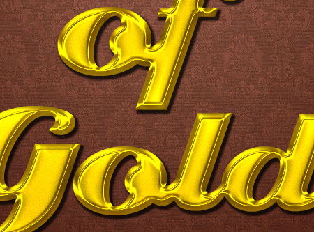 Stylish Gold Text Effect step 2