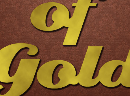 Stylish Gold Text Effect step 3
