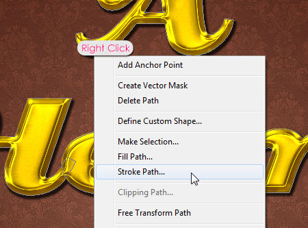 Stylish Gold Text Effect step 6