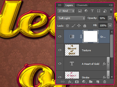 Stylish Gold Text Effect step 8