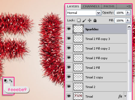 Bright Tinsel Text Effect step 6