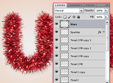 Bright Tinsel Text Effect step 7