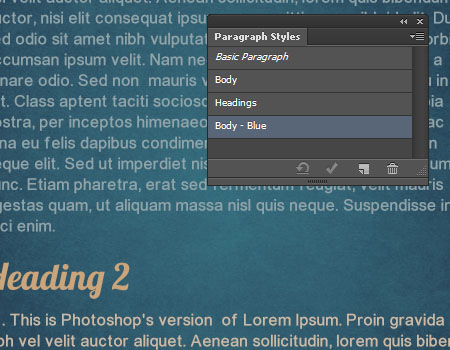 Type Styles in Photoshop CS6