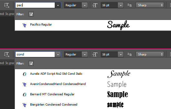 Photoshop CC 2014 Type Tool Features