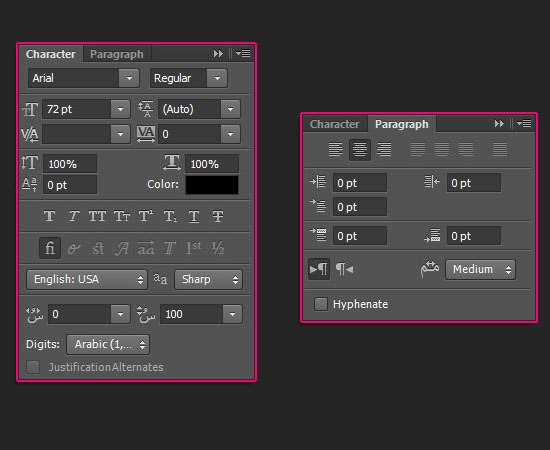 Type Tool in Photoshop CS6 – Character and Paragraph Panels | Textuts