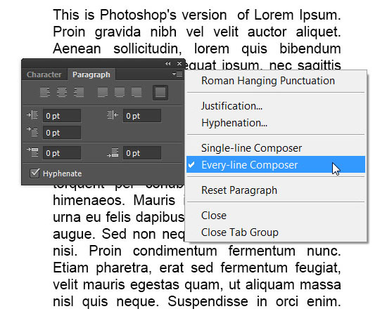 Photoshop CS6 Type Tool Basics