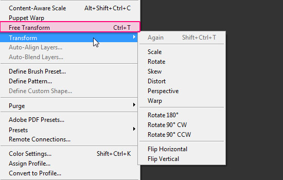 Type Tool In Photoshop Cs6 Free Transform Basics And Shortcuts