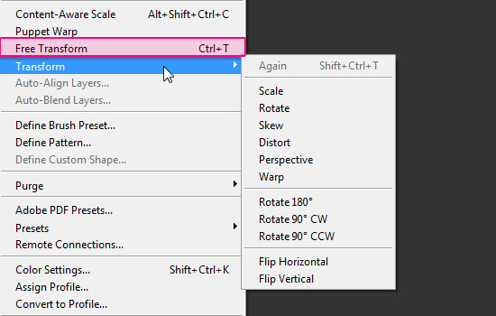 Photoshop Rotate Shortcut