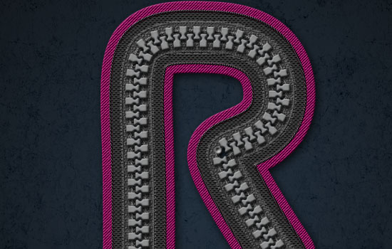 Sporty Zipper Text Effect step 14