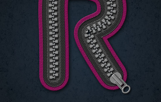 Sporty Zipper Text Effect step 17