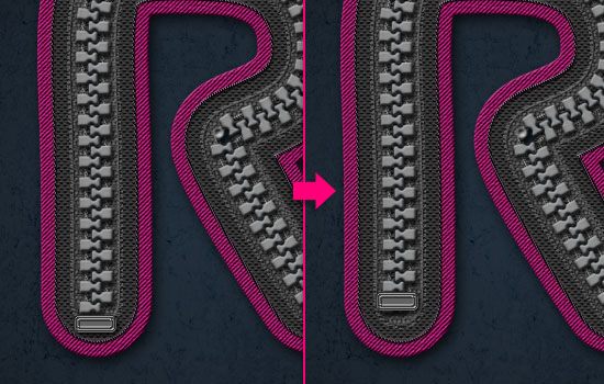 Sporty Zipper Text Effect step 18