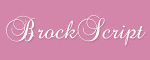 Calligraphy-BrockScript