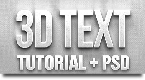 3D Text Effect Photoshop Psd Download