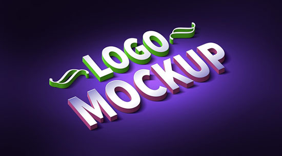 3d text psd